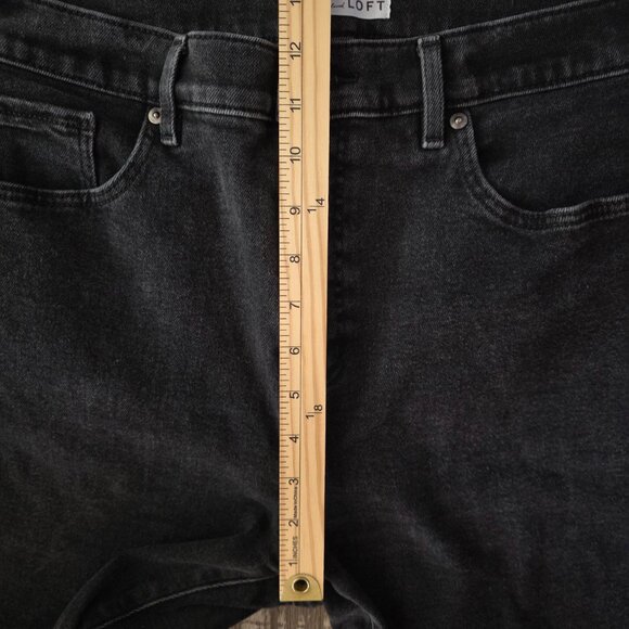 Loft High Waist Straight Crop Raw Hem Women's Size 12 - Picture 7 of 9